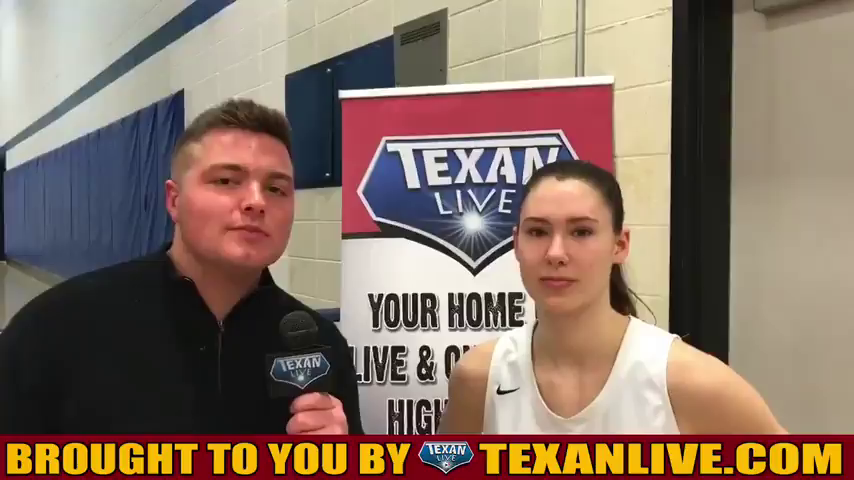 Post game interview w NewCaney GBB power forward Tori Garza after Huntsville victory