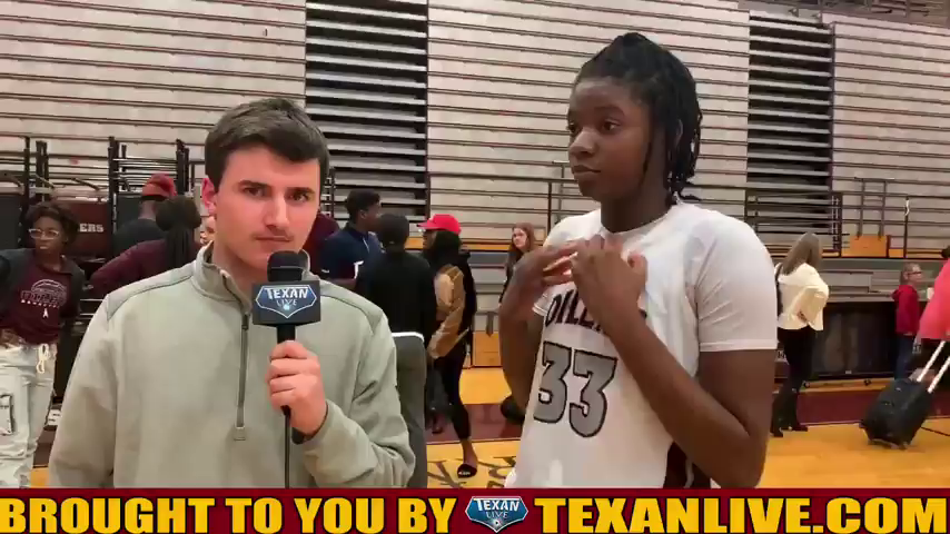 Post Game interview with Pearland Forward Deyona Gaston.mp4