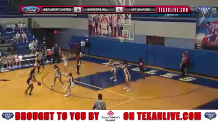 HIGHLIGHTS Beaumont United vs Barbers Hill - Girls - Basketball - 1.14.22