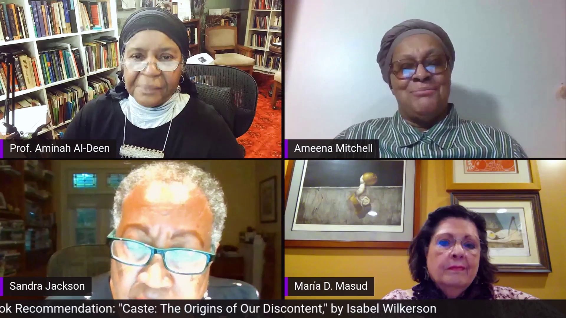 Book Club Discussion on Caste, by Isabel Wilkerson